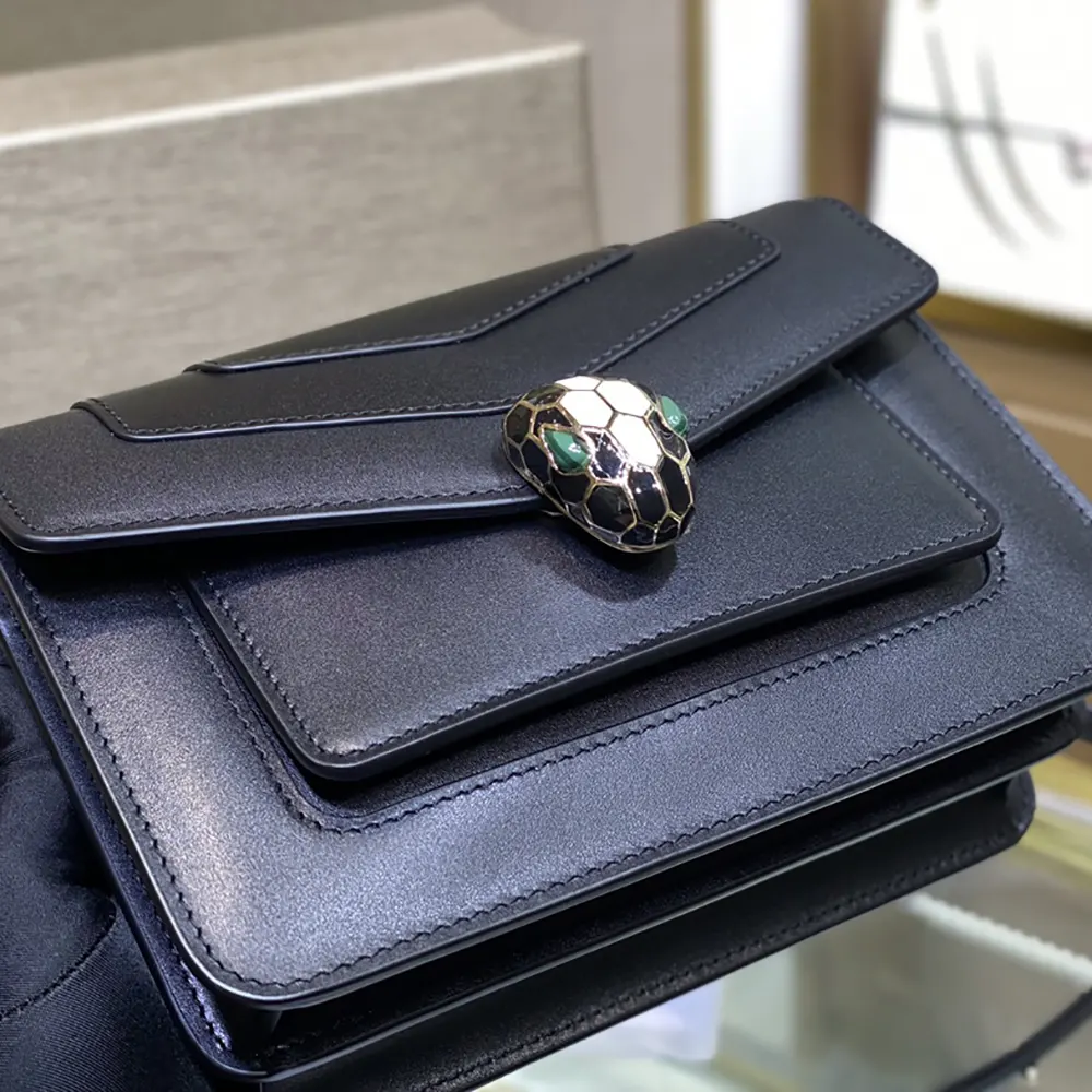 Bvlgari Women Mini Serpenti Forever East-West Shoulder Bag-Black - image 7