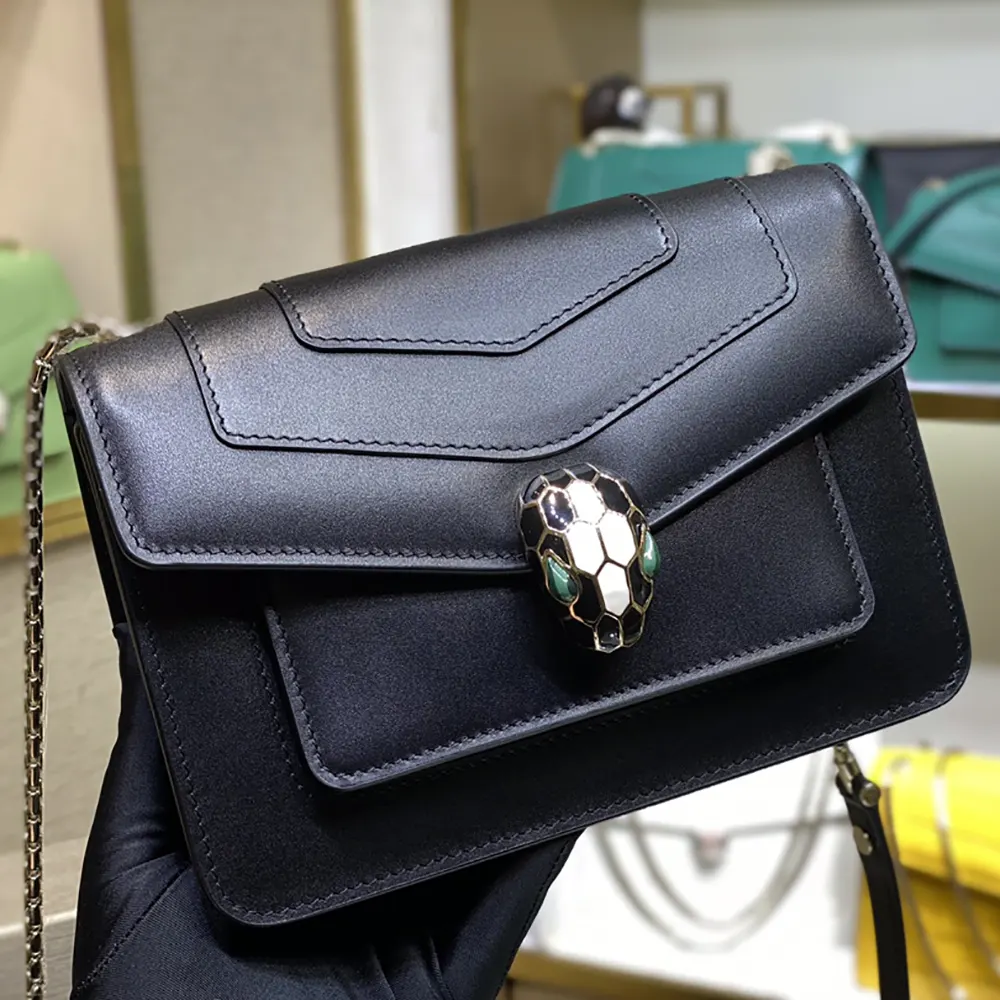 Bvlgari Women Mini Serpenti Forever East-West Shoulder Bag-Black - image 6