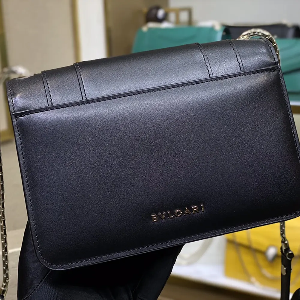 Bvlgari Women Mini Serpenti Forever East-West Shoulder Bag-Black - image 8
