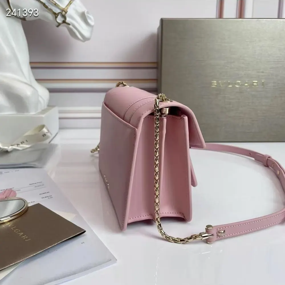 Bvlgari Women Mini Serpenti Forever East-West Shoulder Bag-Pink - image 4