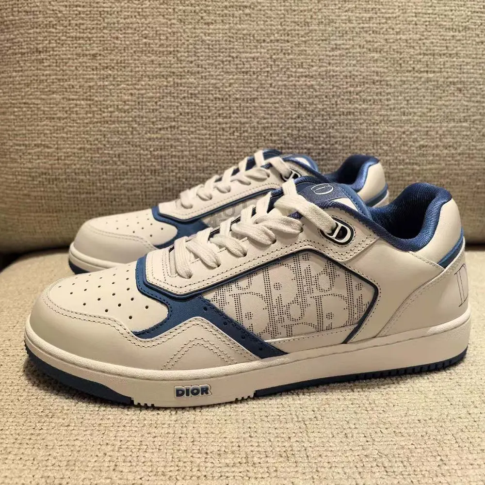 Dior Unisex Dior and Hylton Hel B27 Uptown Low-top Sneaker White and Blue - image 7