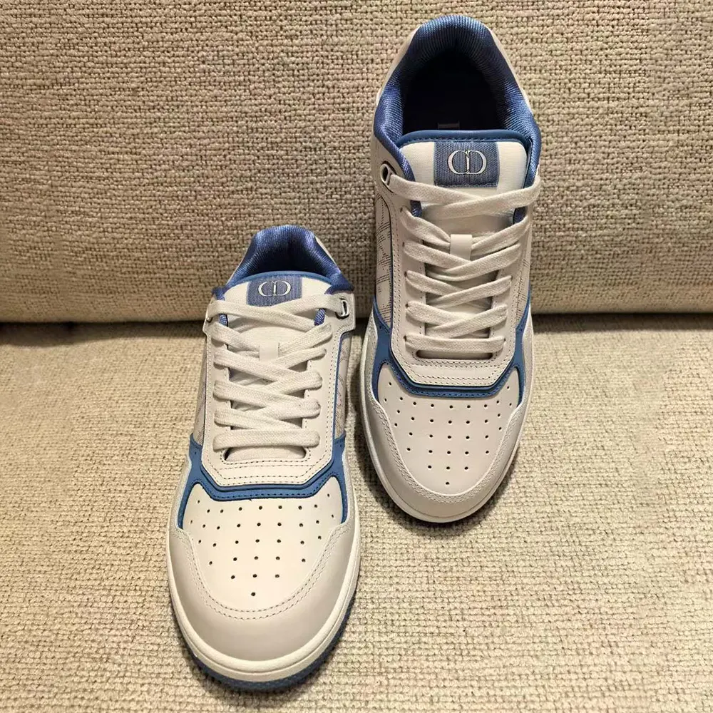 Dior Unisex Dior and Hylton Hel B27 Uptown Low-top Sneaker White and Blue - image 6