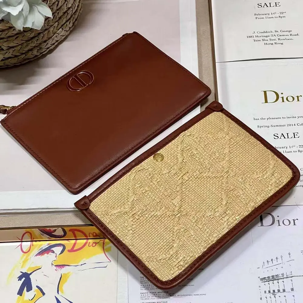 Dior Women CD 30 Montaigne Hobo Avenue Mini Bag Natural Cannage Raffia - image 7