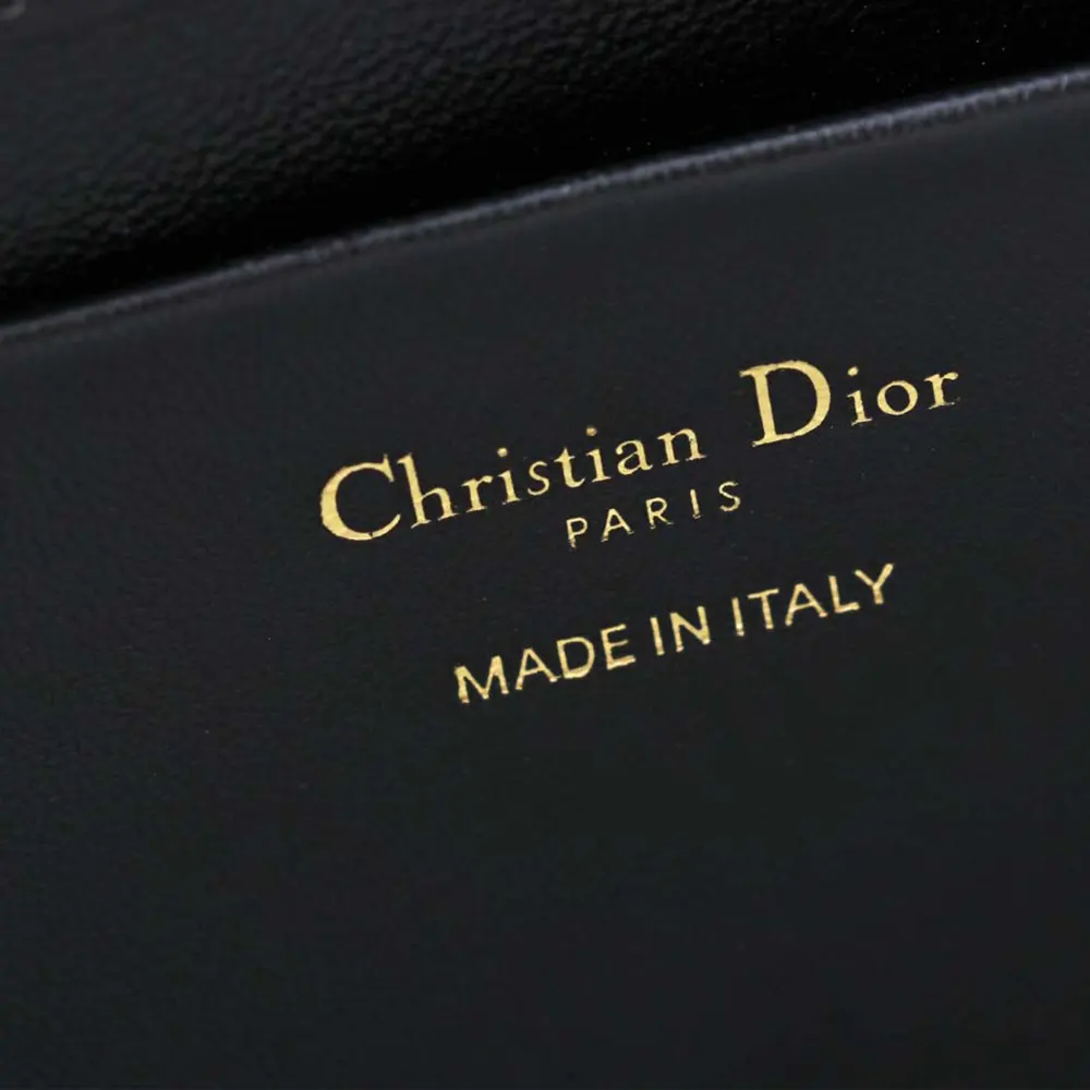 Dior Women Medium Dior Toujours Vertical Tote Bag Black Tweed with White Cannage Motif - image 10