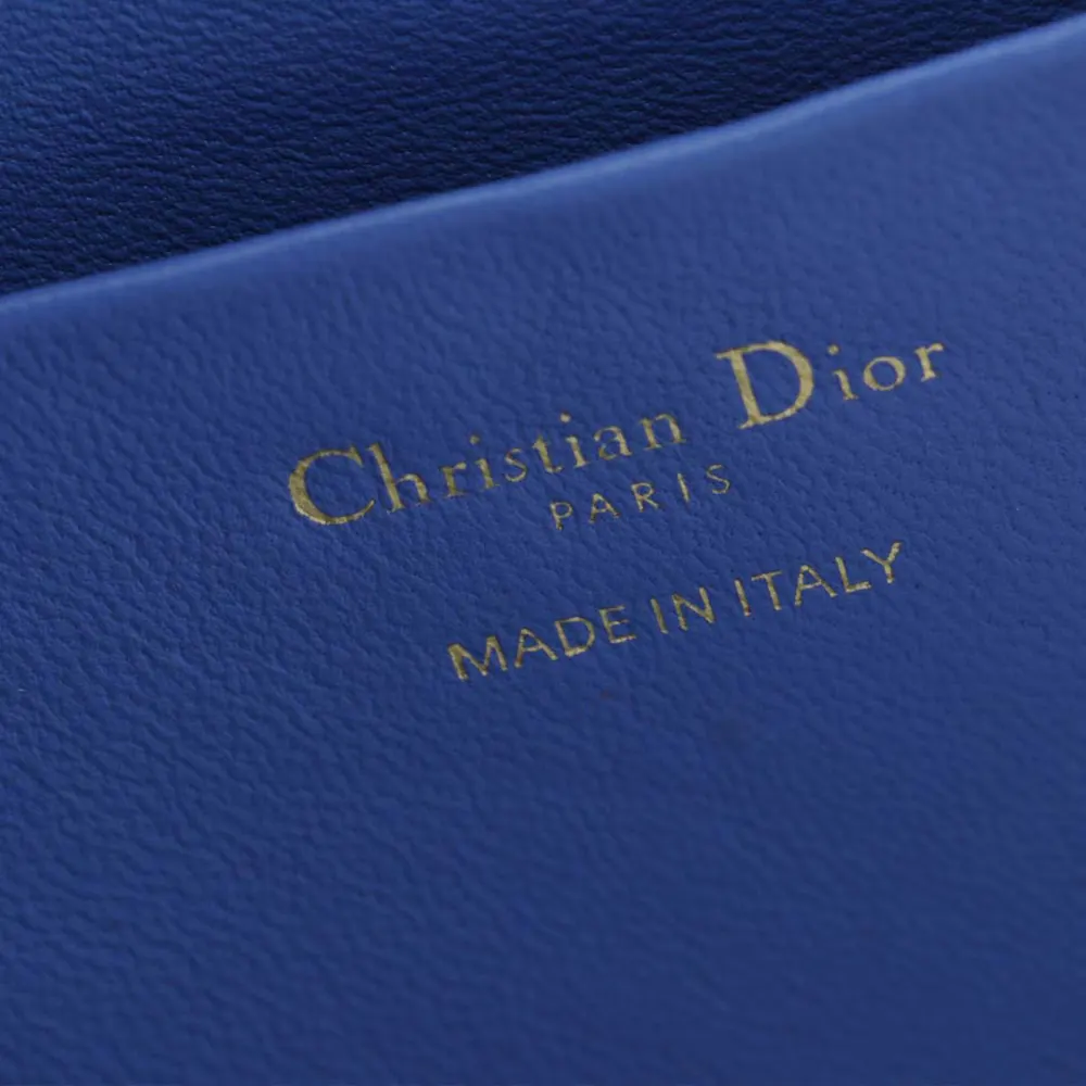 Dior Women Medium Dior Toujours Vertical Tote Bag Blue Tweed with White Cannage Motif - image 8