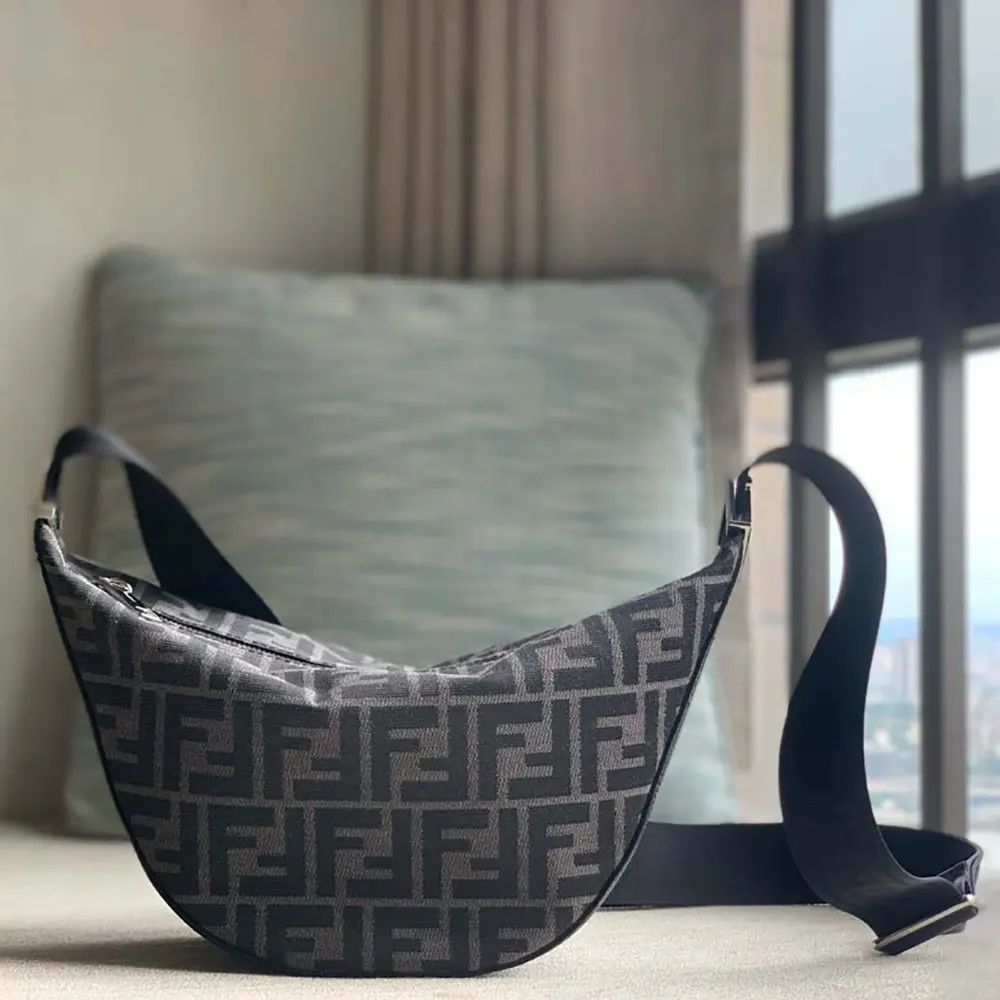 Fendi Unisex FF Jacquard Fendi Melon Small FF Bag - image 10