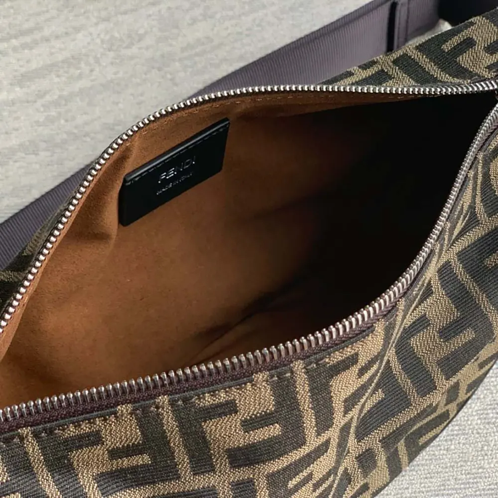 Fendi Unisex FF Jacquard Fendi Melon Small FF Bag - image 7