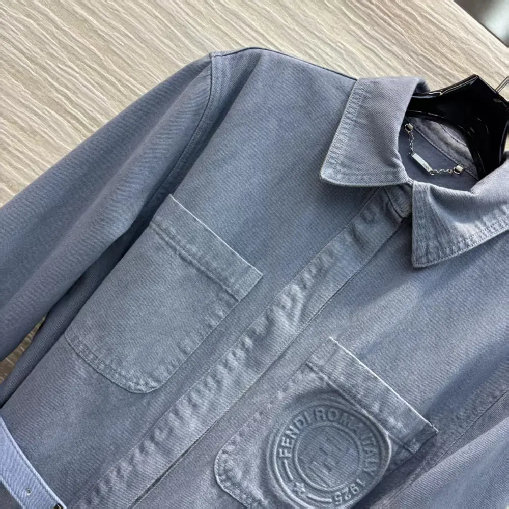 Fendi Women Blue Denim Go-To Jacket - image 6