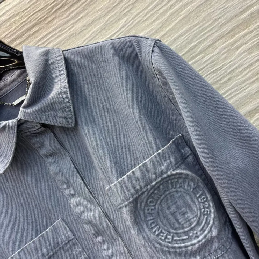 Fendi Women Blue Denim Go-To Jacket - image 7