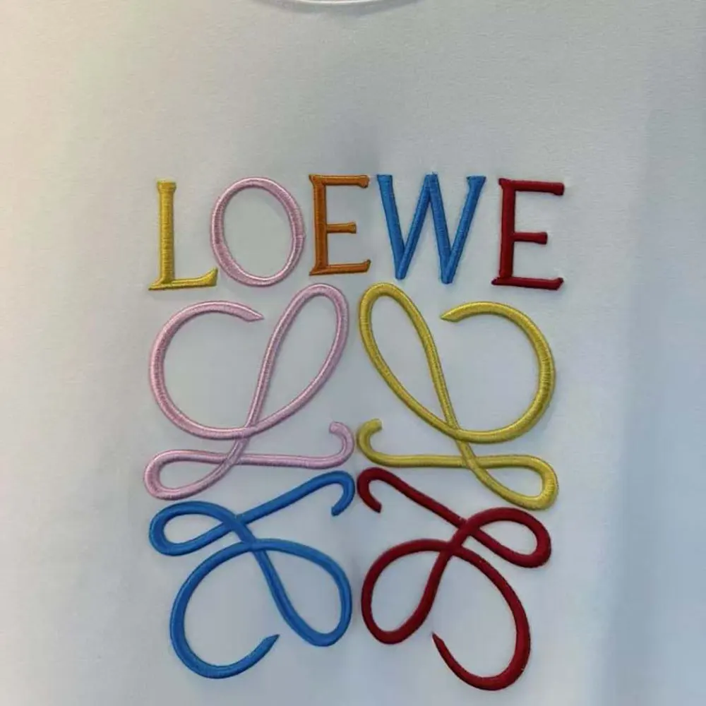 Loewe Men Anagram Regular Fit Sweatshirt in Cotton-White/Red - image 4