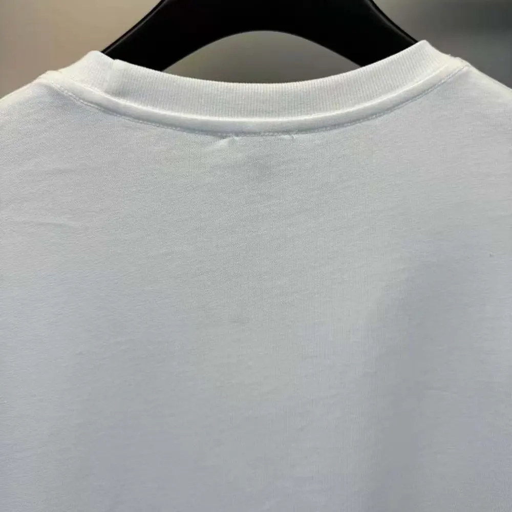 Loewe Men Glitch Anagram T-shirt in Cotton-White/Red - image 8
