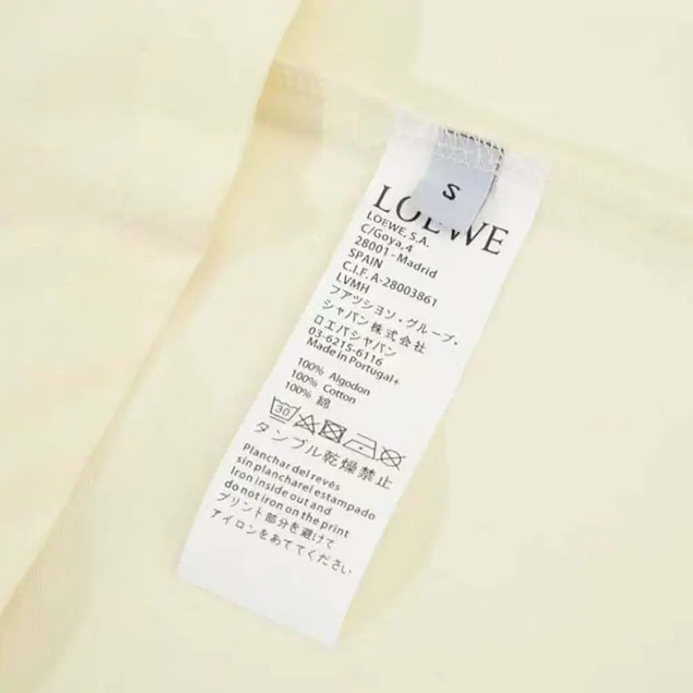 Loewe Men LOEWE Neon T-shirt in Cotton-White/Gold - image 6