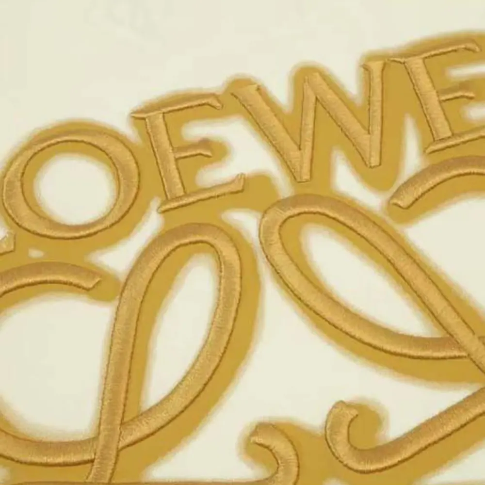 Loewe Men LOEWE Neon T-shirt in Cotton-White/Gold - image 4