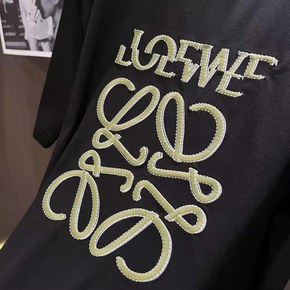 Loewe Men Loewe Men Loose Fit T-shirt in Cotton-Black/Beige - image 8
