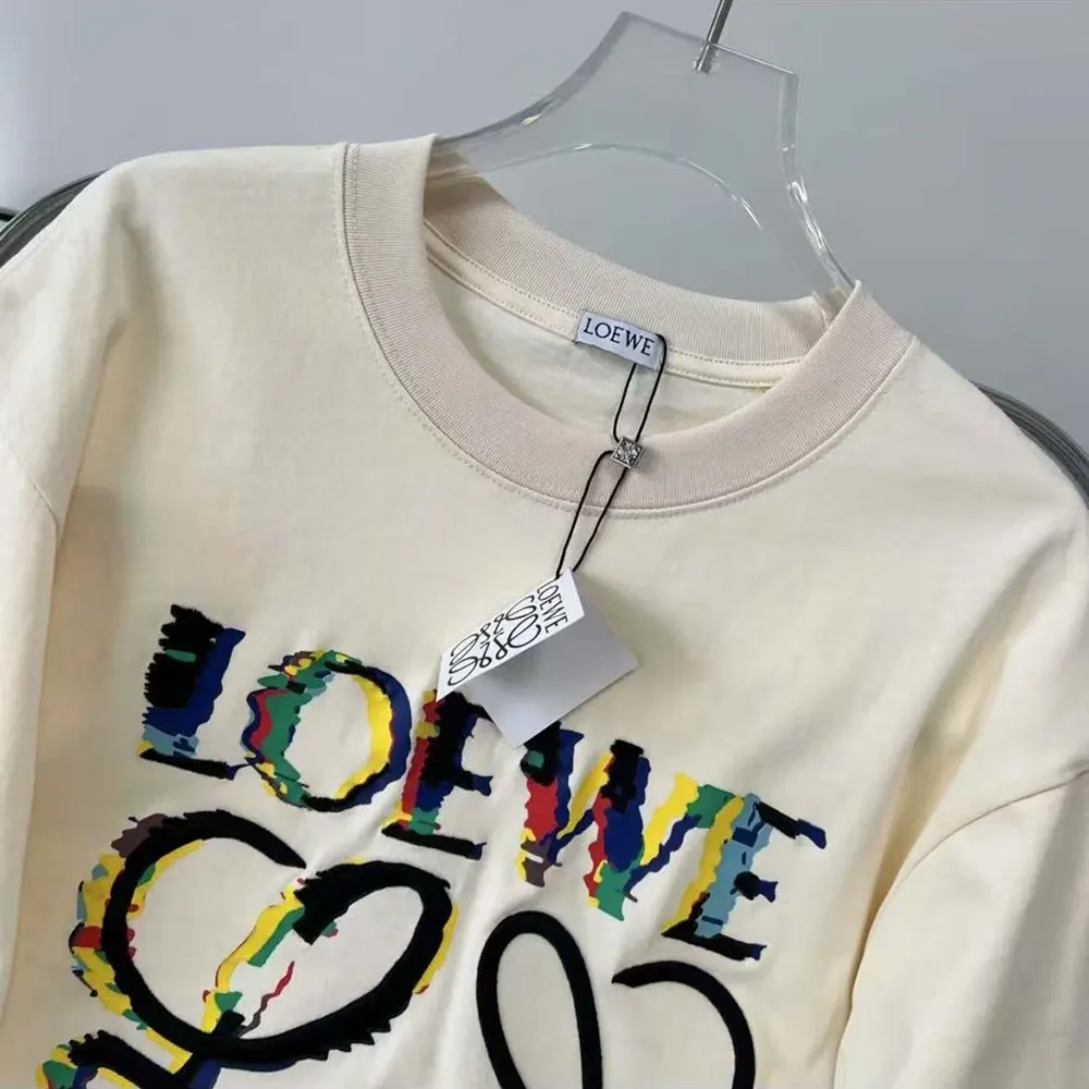 Side profile showcasing relaxed silhouette of Loewe Men Loose Fit T-shirt