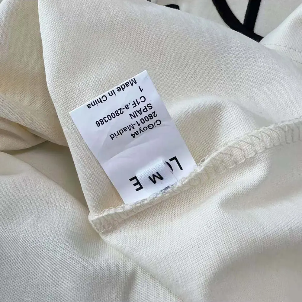 Loewe Men Loose Fit T-shirt in Cotton-White/Black - image 8