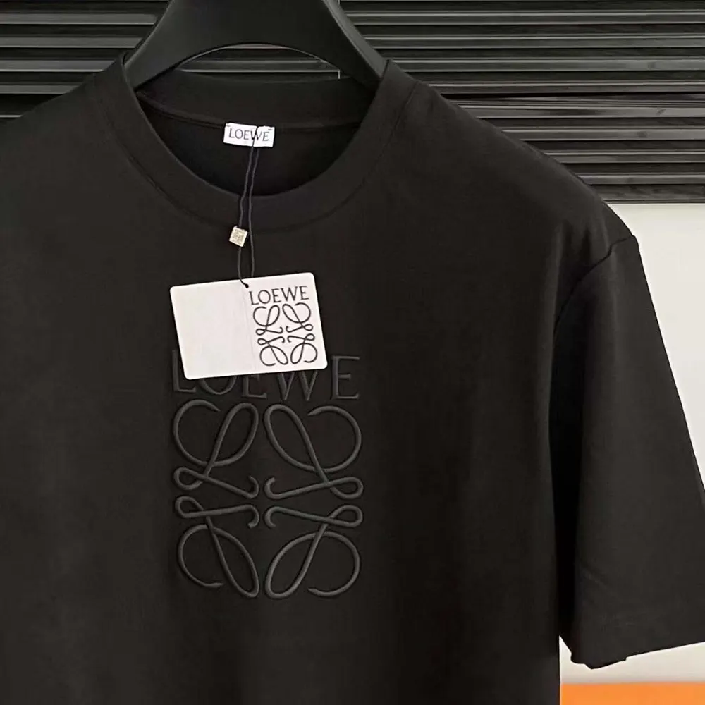 Loewe Men Oversize Fit T-shirt in Cotton-Black - image 5