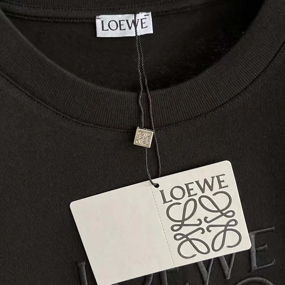 Loewe Men Oversize Fit T-shirt in Cotton-Black - image 6
