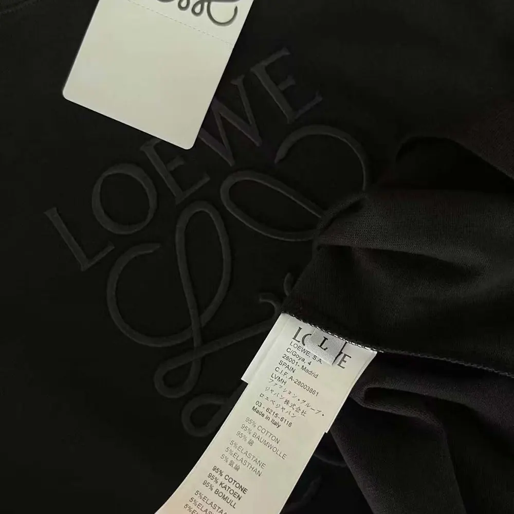 Loewe Men Oversize Fit T-shirt in Cotton-Black - image 7