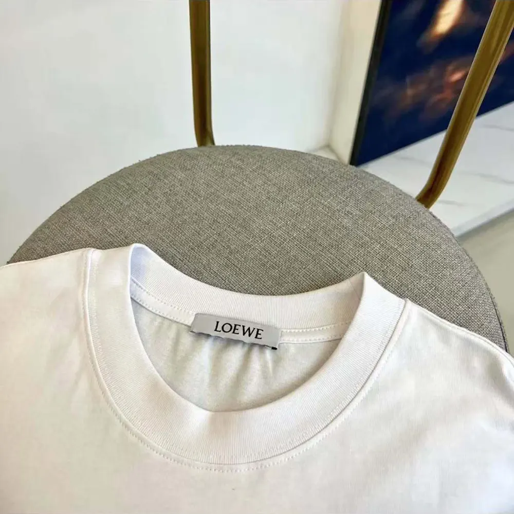 Loewe Men Oversize fit T-shirt in Cotton-White - image 4