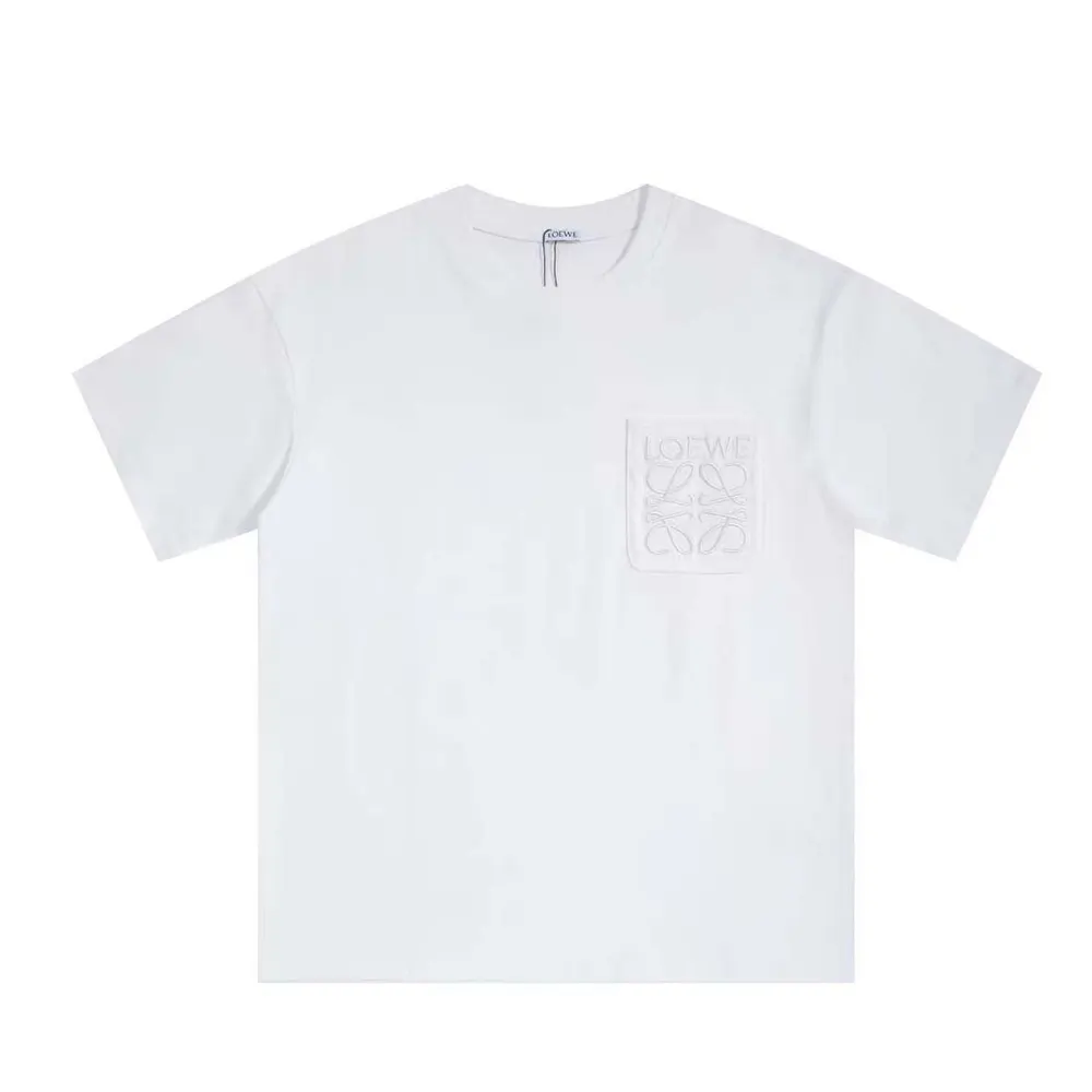 Loewe Men Relaxed Fit T-shirt in Cotton-Off-white