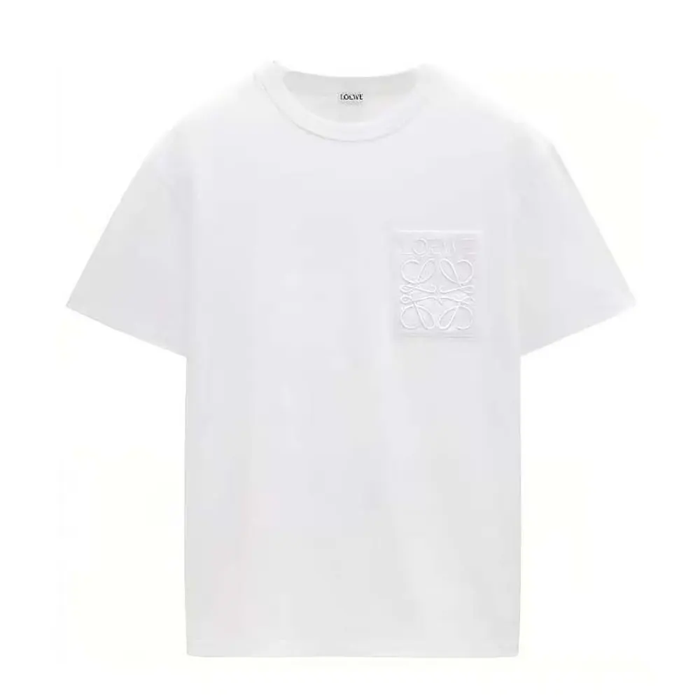 Loewe Men Relaxed Fit T-shirt in Cotton-White