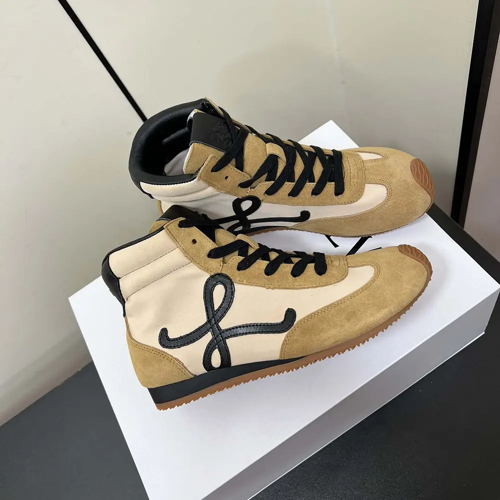 Loewe Unisex Ballet Runner 2.0 High-top in Nylon and Calfskin-Brown - image 6