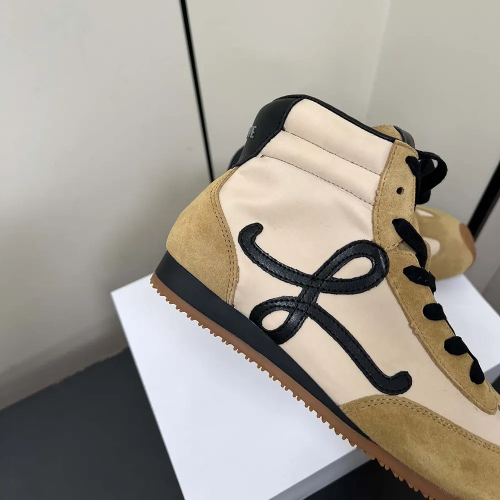 Loewe Unisex Ballet Runner 2.0 High-top in Nylon and Calfskin-Brown - image 8
