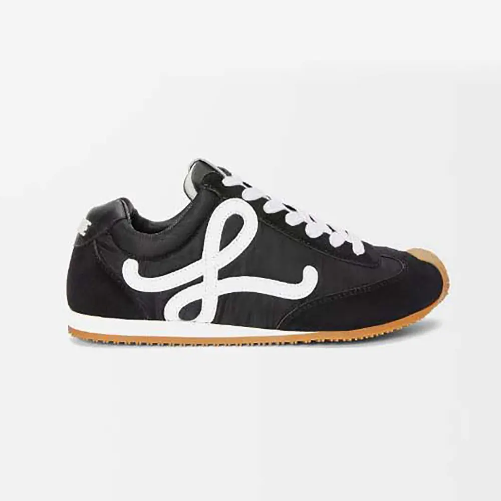 Loewe Unisex Ballet Runner 2.0 in Nylon and Calfskin-Black