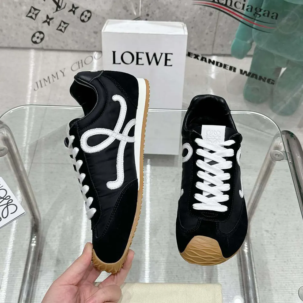 Loewe Unisex Ballet Runner 2.0 in Nylon and Calfskin-Black - image 5