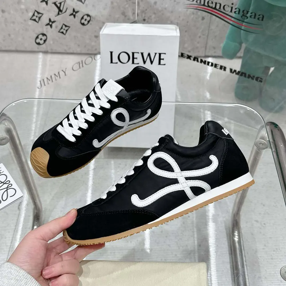 Loewe Unisex Ballet Runner 2.0 in Nylon and Calfskin-Black - image 4