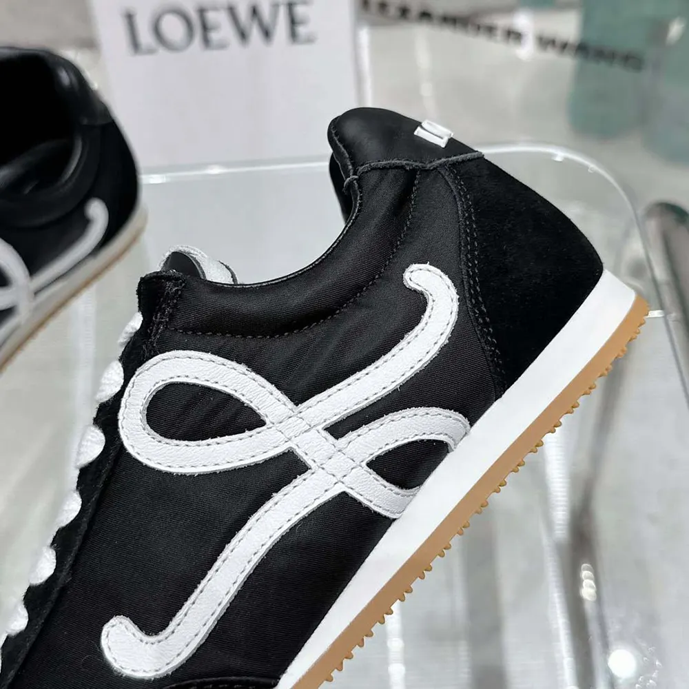 Loewe Unisex Ballet Runner 2.0 in Nylon and Calfskin-Black - image 8