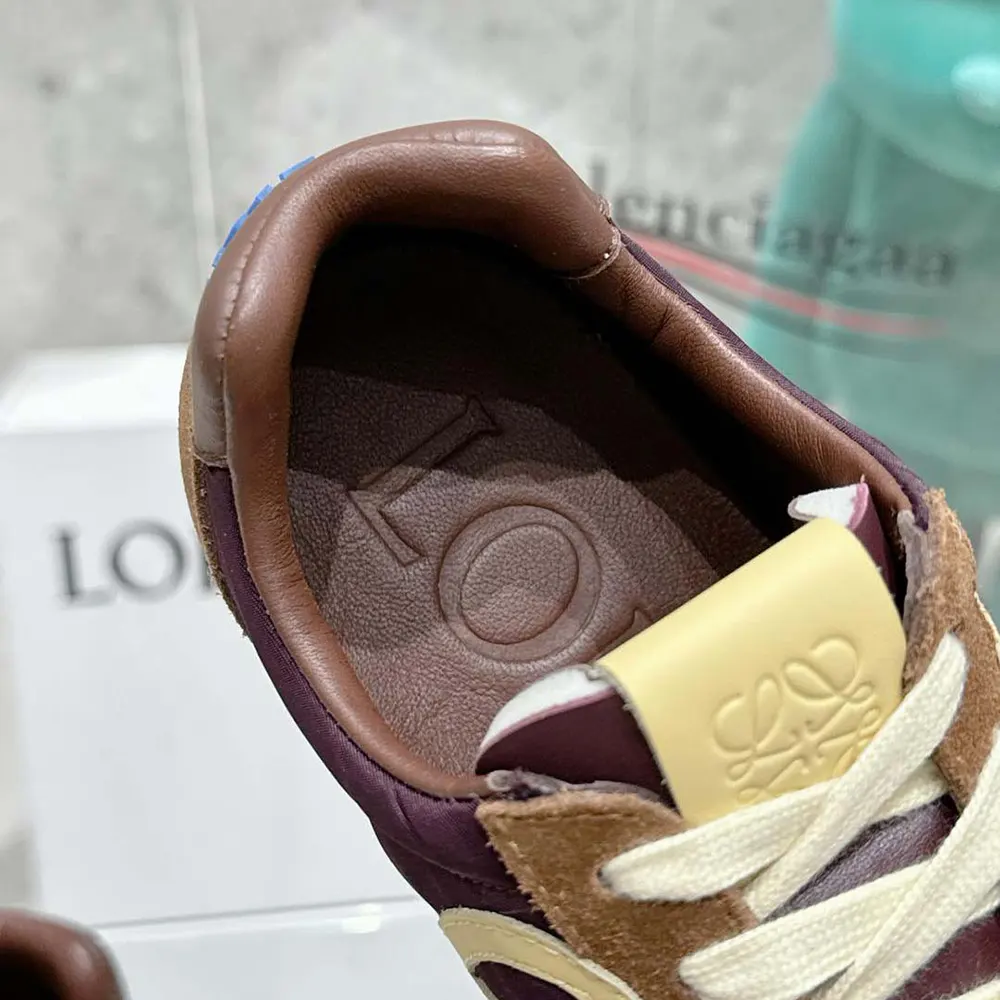 Loewe Unisex Ballet Runner 2.0 in Nylon and Calfskin-Brown - image 10