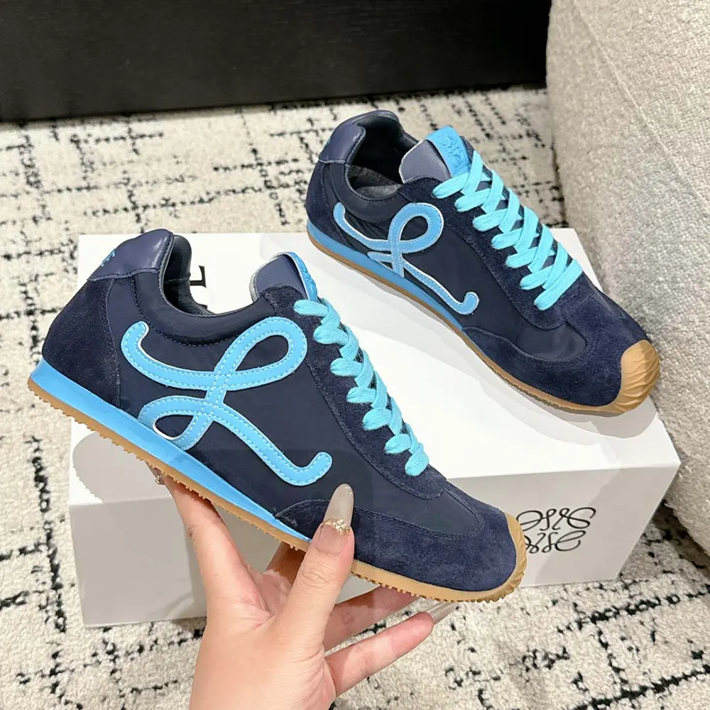 Loewe Unisex Ballet Runner 2.0 in Nylon and Calfskin-Navy Blue - image 6