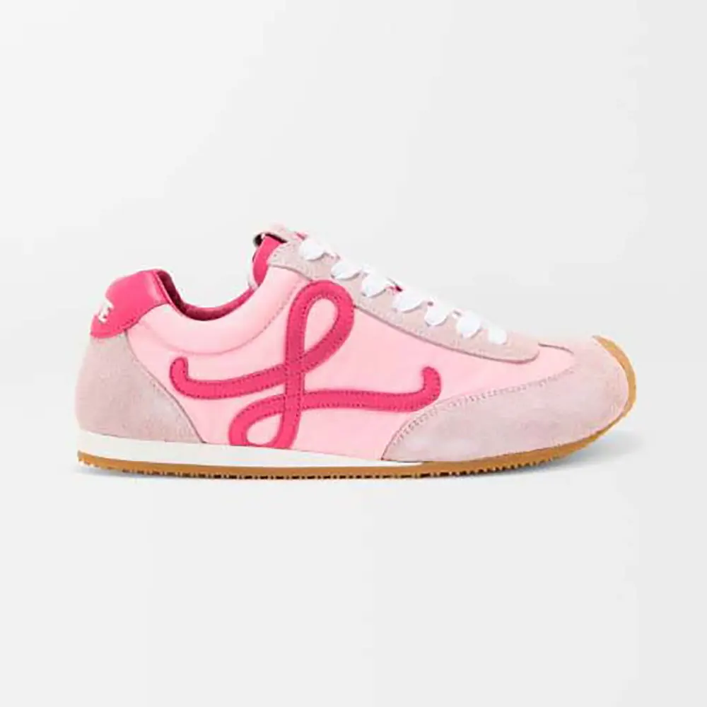 Loewe Unisex Ballet Runner 2.0 in Nylon and Calfskin-Pink