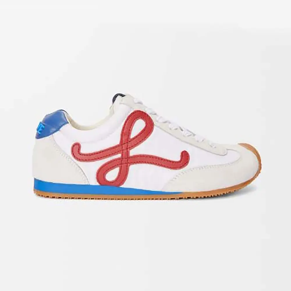 Loewe Unisex Ballet Runner 2.0 in Nylon and Calfskin-Red
