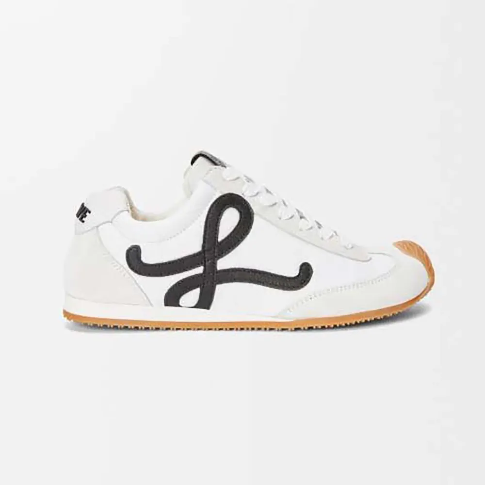 Loewe Unisex Ballet Runner 2.0 in Nylon and Calfskin-White