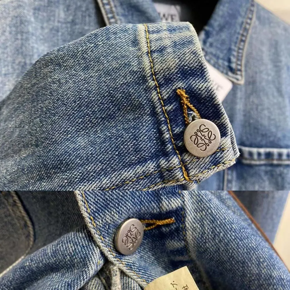 Loewe Women Anagram Short Jacket in Denim-Navy - image 6