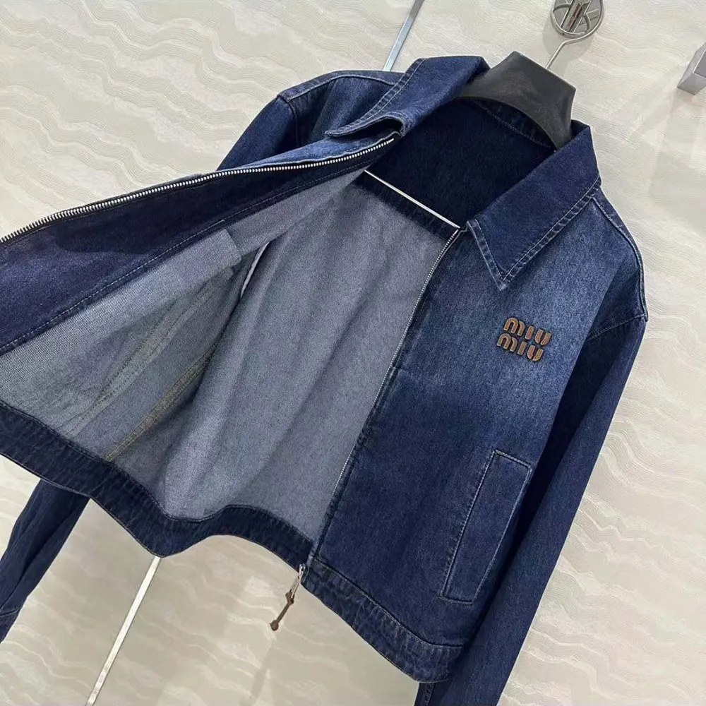 Miu Miu Women Denim Trucker Jacket - image 4