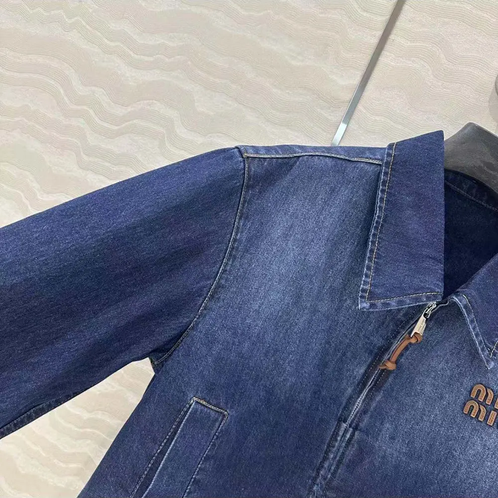 Miu Miu Women Denim Trucker Jacket - image 6