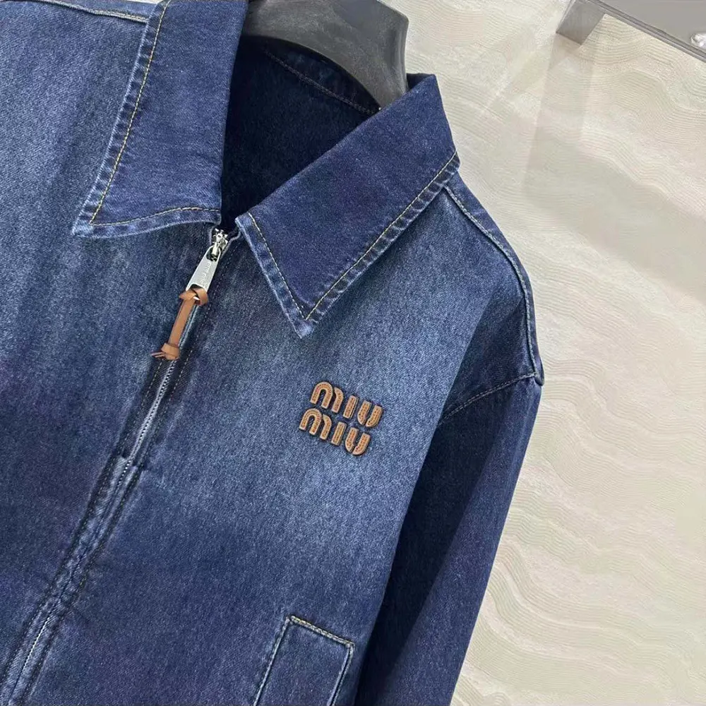 Miu Miu Women Denim Trucker Jacket - image 7
