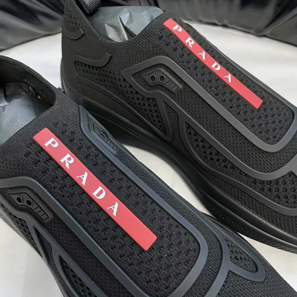 Prada Men Americas Cup Knit Slip-On-Black - image 9