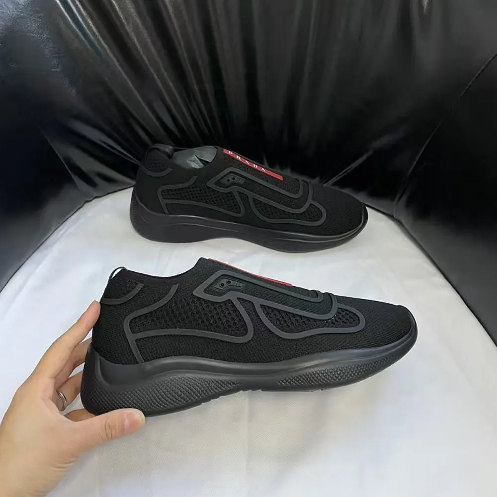 Prada Men Americas Cup Knit Slip-On-Black - image 5