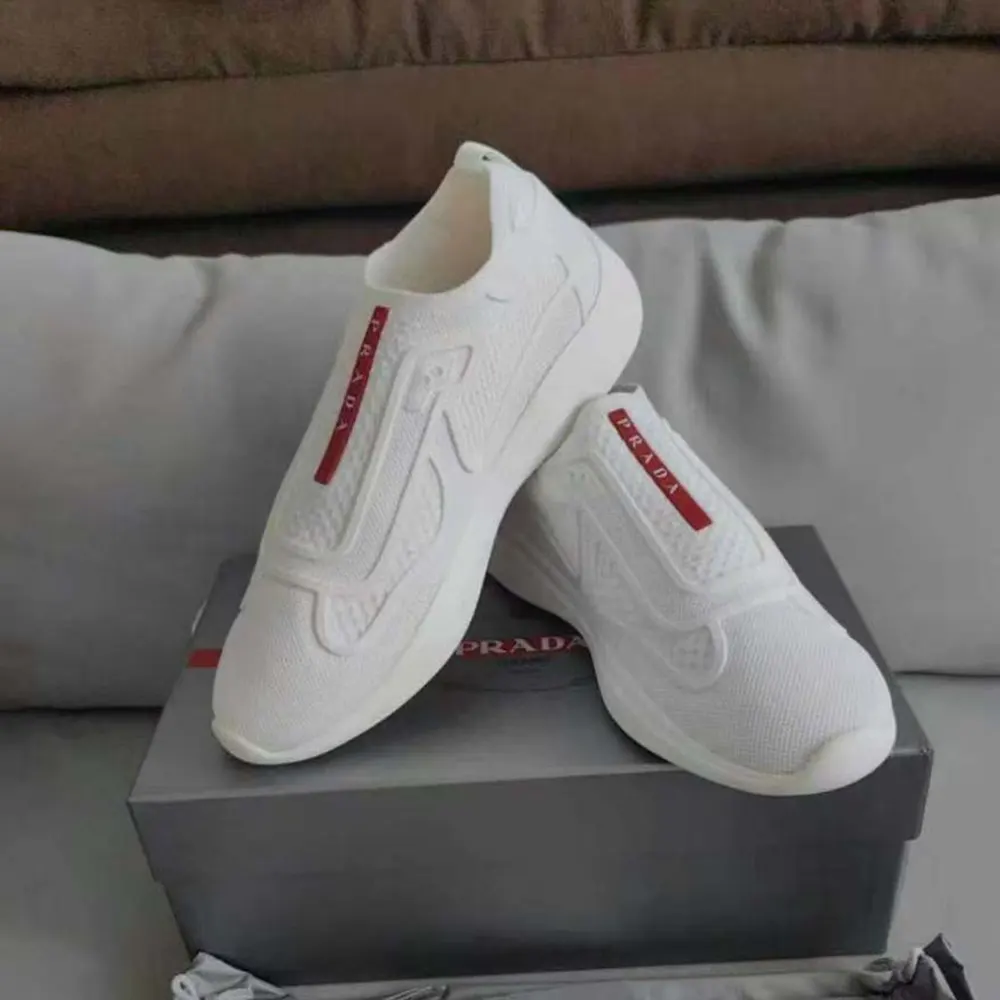 Prada Men Americas Cup Knit Slip-On-White - image 4