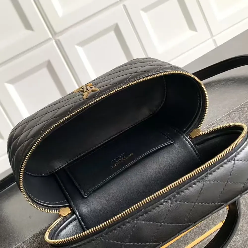 Saint Laurent YSL Women Gaby Vanity Bag in Lambskin-Black - image 8