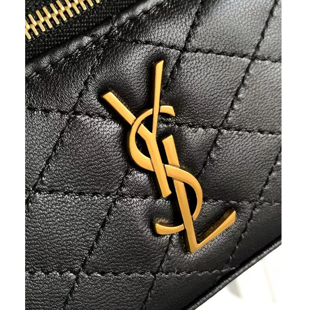 Saint Laurent YSL Women Gaby Vanity Bag in Lambskin-Black - image 7