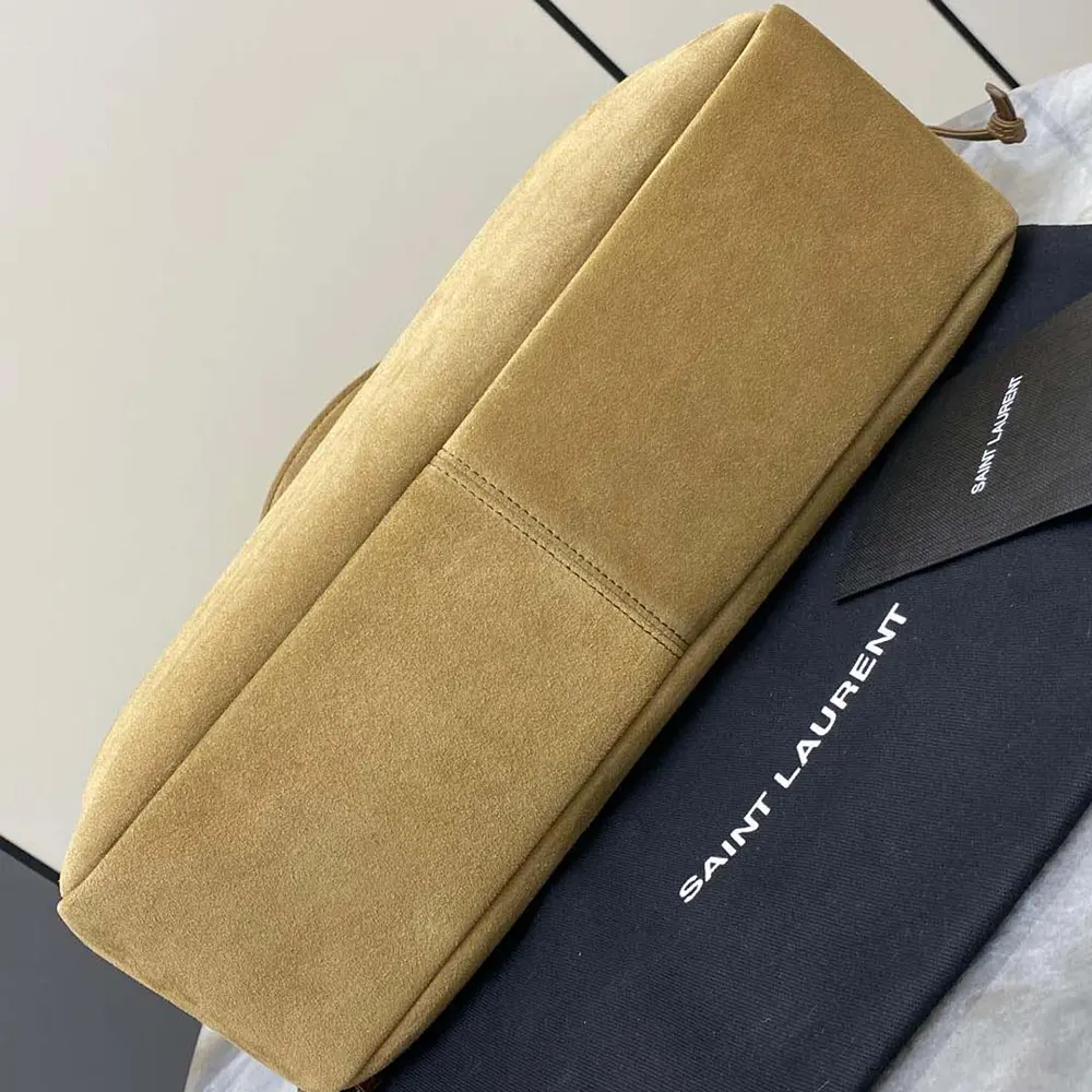 Saint Laurent YSL Women Jamie Shopping in Suede-Brown - image 5