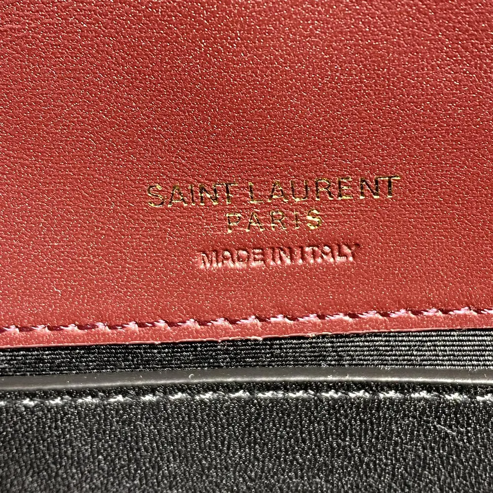 Saint Laurent YSL Women Loulou Medium in Matelasse Lambskin-Bordeaux - image 10