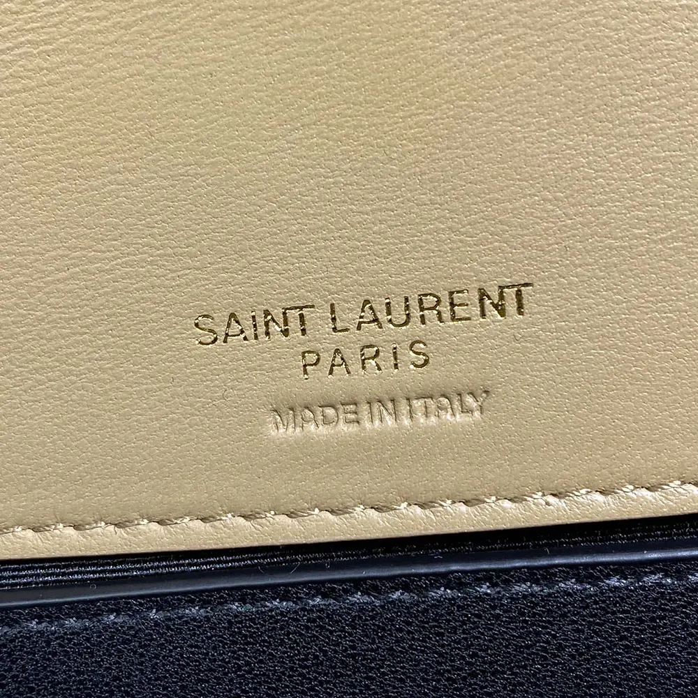 Saint Laurent YSL Women Loulou Medium in Matelasse Lambskin-Natural - image 9
