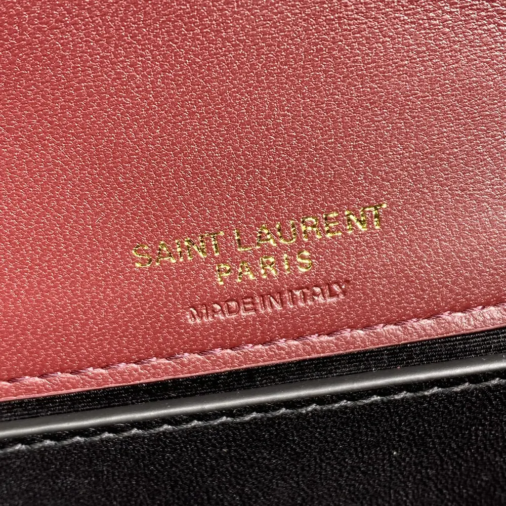 Saint Laurent YSL Women Loulou Mini in Lambskin-Bordeaux - image 9